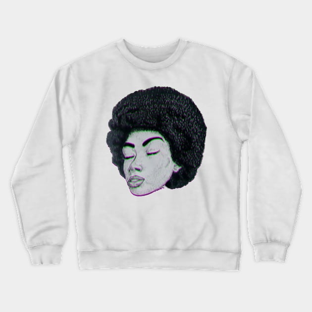 Afro Girl Crewneck Sweatshirt by Goth_ink